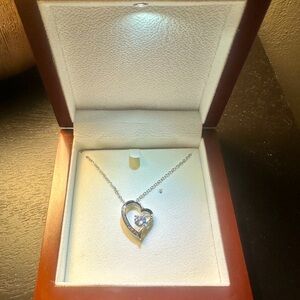 Brand new in box heart shaped necklace